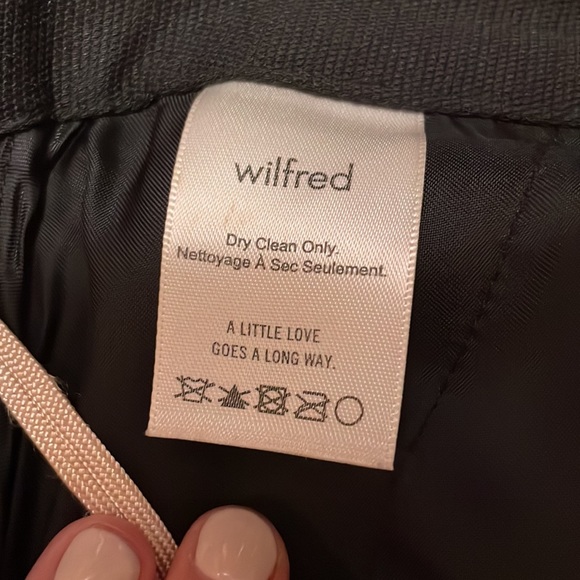 Aritzia Wilfred Wide Leg Cropped Pant - Size 00 - Picture 4 of 4